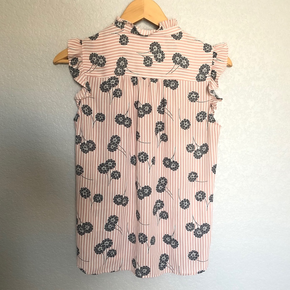 FLORAL STRIPE TOP - Picture 5 of 11